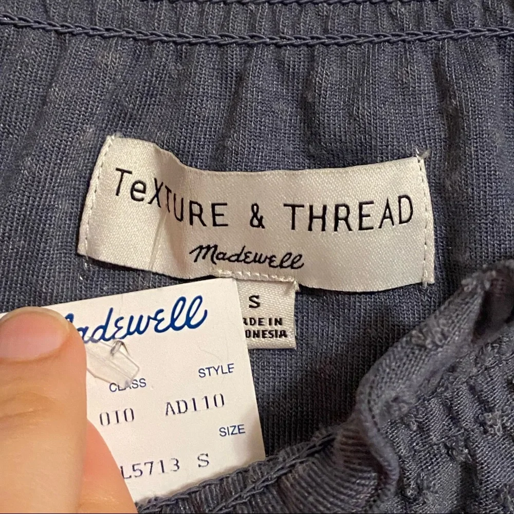 NWT Madewell Texture & Thread Clipdot Ruffle Top - Picture 4 of 7